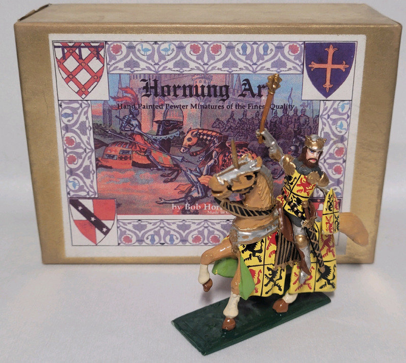 Hornung Art Hand Painted Pewter Miniature ' John , Count of Hainault ' w/Box