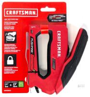 New Craftsman Pushfire Light Duty Manual Staple Gun, Fits 1/4"&ndash;3/8" Staples, Model CMHT82642, Red/Black