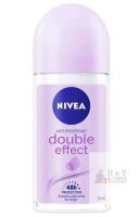 NEW NIVEA Double Effect 48HR Deodorant Anti Perispirant Roll on for Women, 50ml