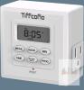 New Tiffcofio Indoor Digital Light Timer, 7 Day Programmable Plug in Outlet Timer, 2 Grounded Outlets for Lamps and Indoor Lightings, ETL Listed