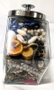 Unsorted Craft Jewelry Lot in Glass Container with Lid. - 2