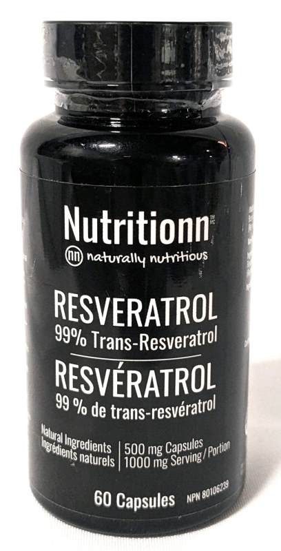 New Nutritionn RESVERVATROL 500mg 60 Caps.