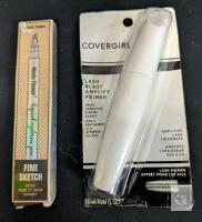 Covergirl Lash Blast Amplify Primer 0.44 fl oz & Music Flower Fine Sketch Eyebrow Pen, Sealed