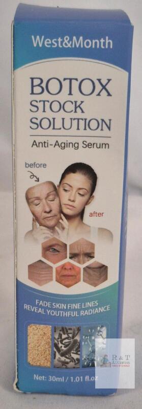 NEW West&Month Botox Stock Solution Anti-Aging Serum, 30ml, Collagen, Hyaluronic Acid,EXP 27