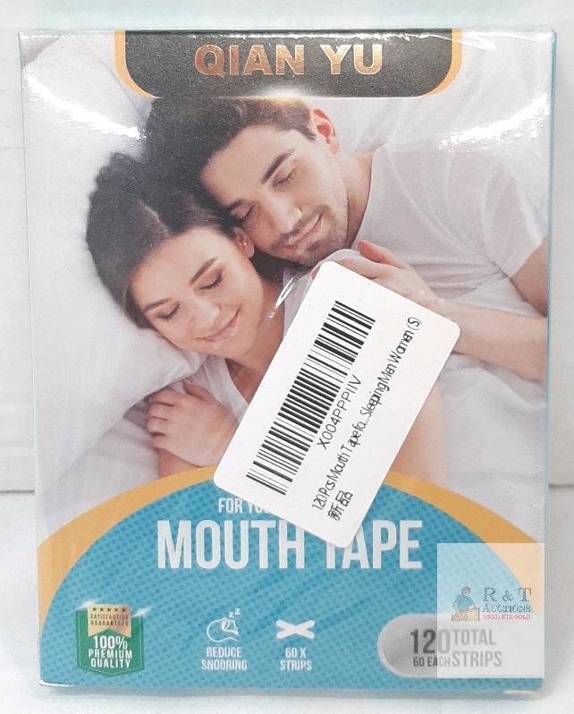 QIAN YU Mouth Tape 120 Strips Sleep Aid for Snoring Adults, Sealed Box, Made in China