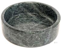 New JIMEI Travertine Bowl / Pillar Candle Holder, Fits 3.5 Inch Thick Candles