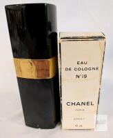 BOTTLE ONLY Chanel No. 19 Eau de Cologne Spray 42 mL, Original Box, Vintage Paris Bottle no perfume