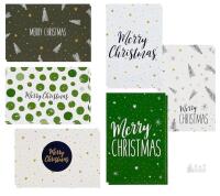 new Sustainable Greetings 48 Pack Christmas Cards with Envelopes, 6 Designs, 4x6 in, Eco-Friendly