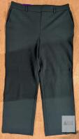 NEW Hilary Radley Black Women's Dress Pants Size 14, Straight Leg, Zipper Closure, Belt Loops