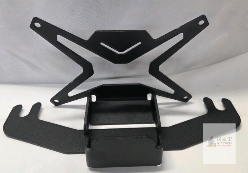 Universal Flip Up License Plate Bracket, Black Powder-Coated Steel, Bumper Mount, X004WXCJJH