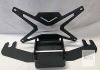 Universal Flip Up License Plate Bracket, Black Powder-Coated Steel, Bumper Mount, X004WXCJJH