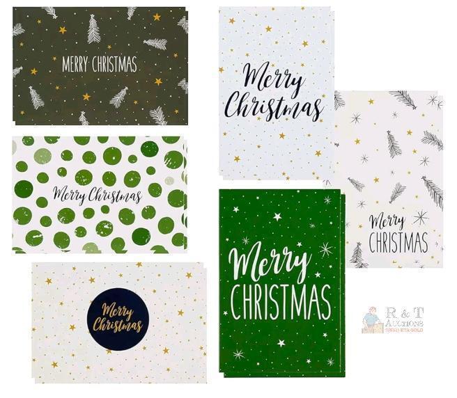 Sustainable Greetings 48 Pack Christmas Cards & Envelopes, 5x7" Assorted, Infinite Commerce