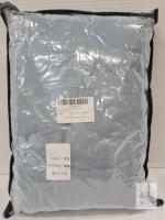 Rvciby Ruffle Duvet Cover Set Queen Blue CK0011-D-Q, Microfiber, Zipper, 3pcs, C7C9 12737