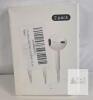 2 Pack Wired USB-C Stereo Earphones, 14mm Drivers, 20Hz-20kHz, Mic, White, Compatible Note10/Pixel