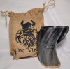 The Viking OX / Buffalo Horn Mug & Travel Bag - New