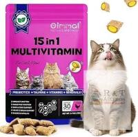 [exp 11/2028] New Immal 15-in-1 Multivitamin For Cats & Kittens, Chicken Flavor, 100g