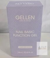 Gellen Nail Basic Function Gel, 0.61 fl. oz (18ml), Soak-Off UV/LED Base, Original Box,
