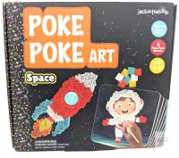 New jackinthebox Poke Poke Art for Kids &ndash; Space Theme, Flower Pressing Kits, Mess-Free Fabric Art and Craft,Gift for Kids for Girls and Boys Ages 4 5 6 7 8