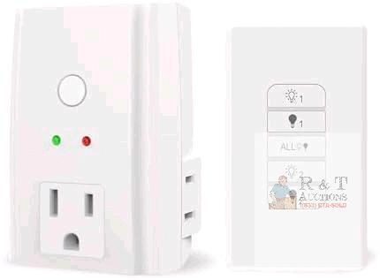 New Tiffcofio Indoor Light Remote Control Outlet, RF2066, 100ft Range Remote Control, 15A/1875W