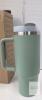 New YOGI Aqua Voyager Tumbler 30 oz, Sage Green, PureTaste Ceramic Lining, 3-Way Lid, Straw, BPA Free - 3