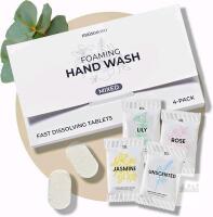 NEW Maisonovo Foaming Hand Wash Tablets Mixed 4-Pack &ndash; Rose, Jasmine, Lily, Unscented, 8g Each