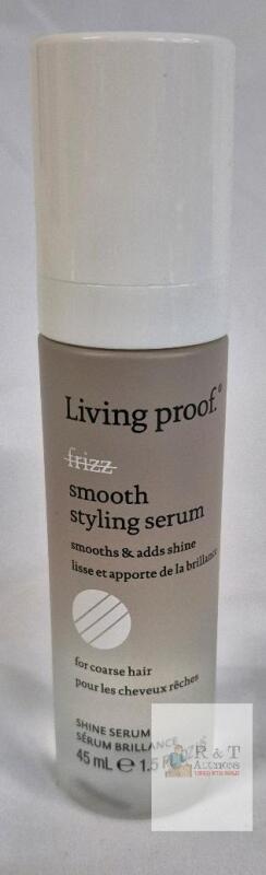 Living Proof Smooth Styling Serum, Frizz Control, 1.5 fl oz, For Coarse Hair, Heat Protection