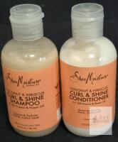 SheaMoisture Coconut & Hibiscus Curl & Shine Shampoo & Conditioner Set, 3.2 fl oz Travel Size