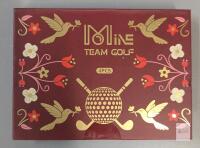 MiNE Team Golf Flower and Bird Tee 4-Pack, Rose Gold, 2.75" Plastic Decorative Golf Tees