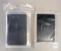 Black Metal Business Cards, 3.5 x 2 inches, 0.5 mm Thickness, Pack of 15