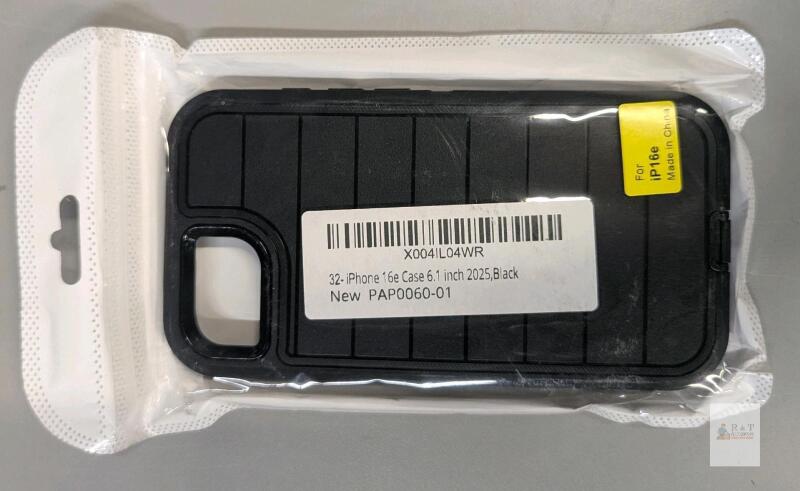 iPhone 16e 6.1" Black Rugged Smartphone Case, Model PAP0060-01, New in Sealed Packaging