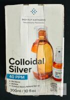 Institut Katharos Colloidal Silver 40 PPM, 10 fl oz (300mL), ECOCERT COSMOS Natural, France