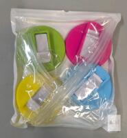 new Set of 4 Silicone Soda Can Lids with Straws, Fits Standard 2.13-inch Cans, BPA-Free