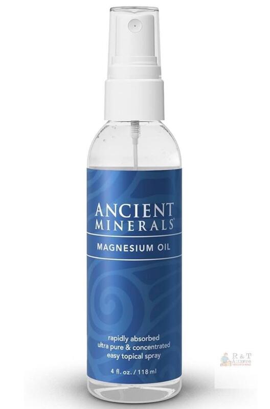 Ancient Minerals Magnesium Oil Spray 4 fl oz (118 ml), 100 mg/ml, Genuine Zechstein, Sealed
