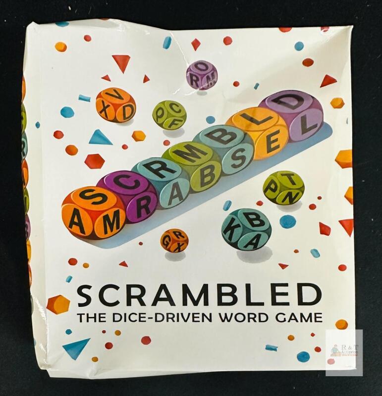 SCRAMBLED Dice-Driven Word Game by Virae Studios, 1&ndash;5 Players, Fast-Paced, Complete Set, 2023