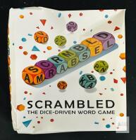 SCRAMBLED Dice-Driven Word Game by Virae Studios, 1&ndash;5 Players, Fast-Paced, Complete Set, 2023