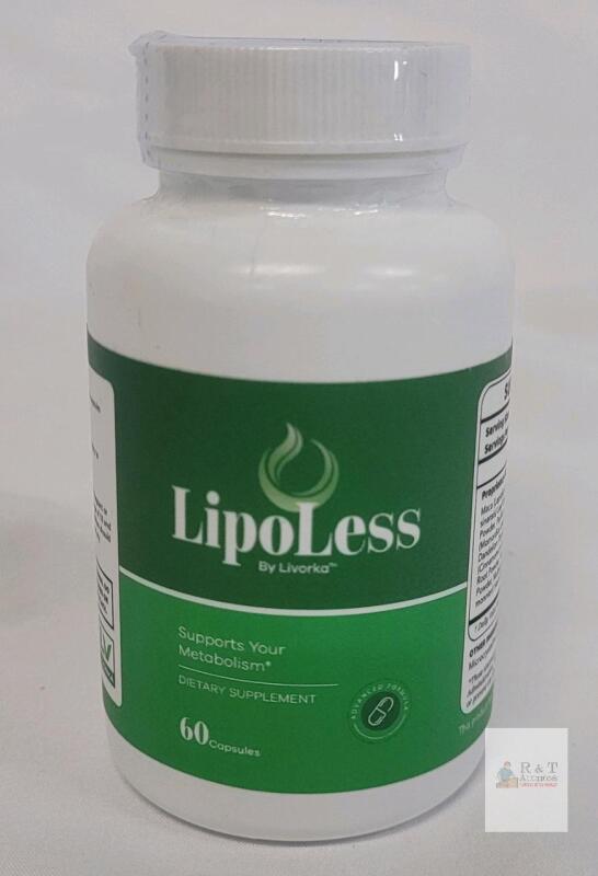 LipoLess by Livorka, 60 Capsules, Supports Metabolism, GMO Free, Exp 12/2027, Lot 9687923