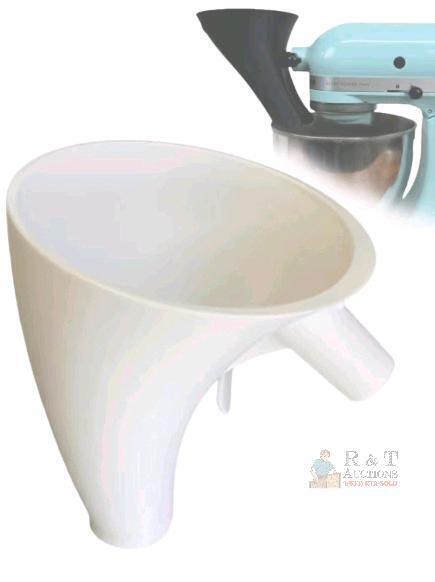KitchenAid Stand Mixer White Pouring Chute/Splash Guard, Compatible with Most Models, X004Y3KRKN