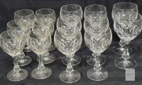 Saint Louis Crystal Cerdagne Pattern Stemware Set &ndash; 14 Pieces
