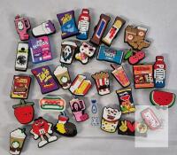 QYSEOFON 30-Piece Multicolor Food & Drink PVC Shoe Charms Set, Jibbitz-Compatible, X0048R1HX7