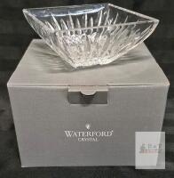 Waterford Lismore Crystal Champagne Coaster, Model 116364, 6" Square, with Original Box