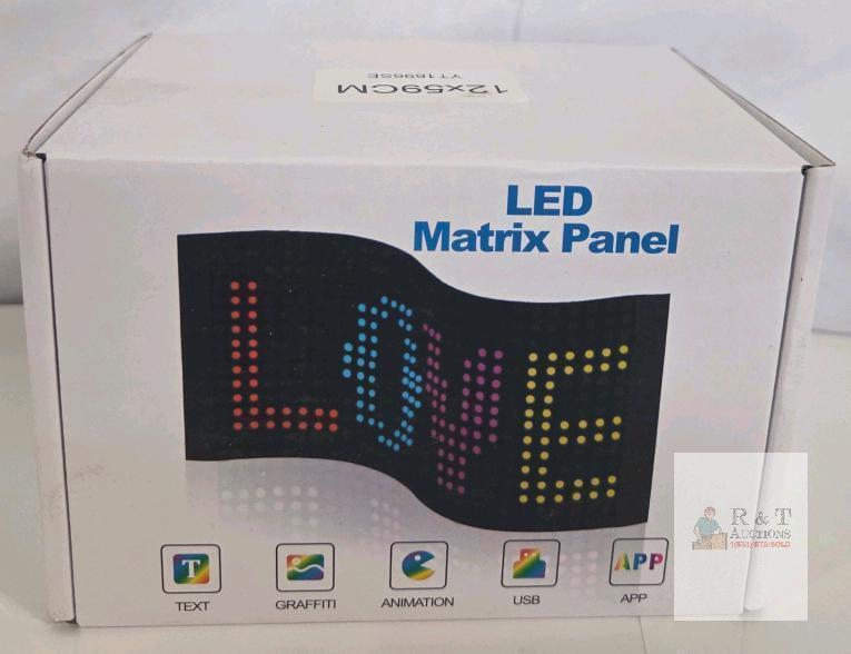 Vanesa JTPD-03-045 LED Matrix Panel, Multicolor, USB/App Control, For Car Windshield, X004P3KVNF