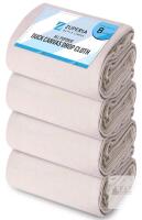 New - 4-Pack ZUPERIA 6ft&times;9ft Canvas Drop Cloth for Painting . Pure Cotton Painters Drop Cloth for Painting, Furniture & Floor Protection - All Purpose Thick Canvas tarp with Double Stitched Edges