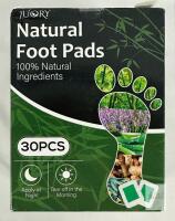 JUORY Natural Foot Pads, Bamboo Vinegar, Lavender, Aloe Vera, 30 Pads, Size 3.25"x4.5",