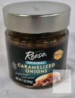 new Reese Original Caramelized Onions 7 oz Jar Non-GMO, T&uuml;rkiye, Exp 2027, UPC 070670001359