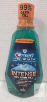 Crest Pro-Health Intense Mouthwash 33.8 fl oz Clean Mint, 99% Germ Kill, Expires 9/2026, Sealed