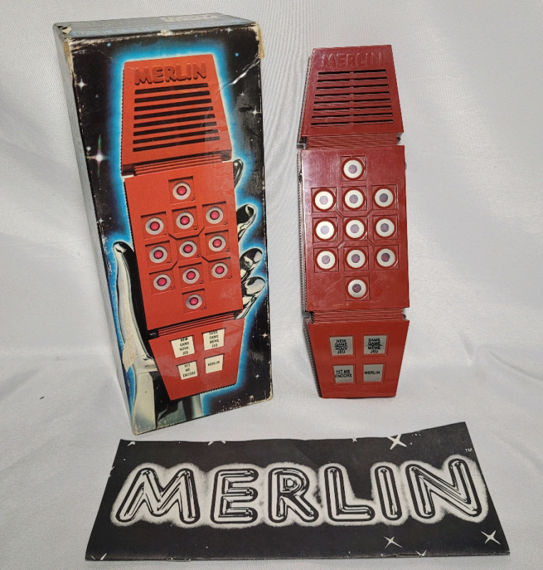 Vintage MERLIN The Electronic Wizard Game with Box , Powers Up
