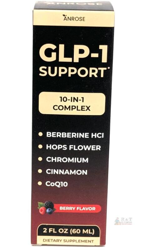 New Anrose GLP-1 SUPPORT 10-in-1 Complex, Berry Flavor Dietary Supplement, EXP 09/29/2027