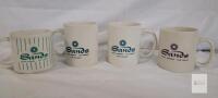 Four (4) Vintage SANDS Hotel Casino Las Vegas Coffee Mugs . Would benefit from cleaning before use