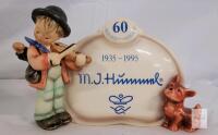 Goebel M.I. Hummel 60th Anniversary 1995 Special Edition Figurine Boy with Violin & Dog Germany