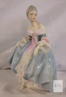 Royal Doulton HN2425 Southern Belle Figurine, Peggy Davies, 7.5" Bone China, 1957